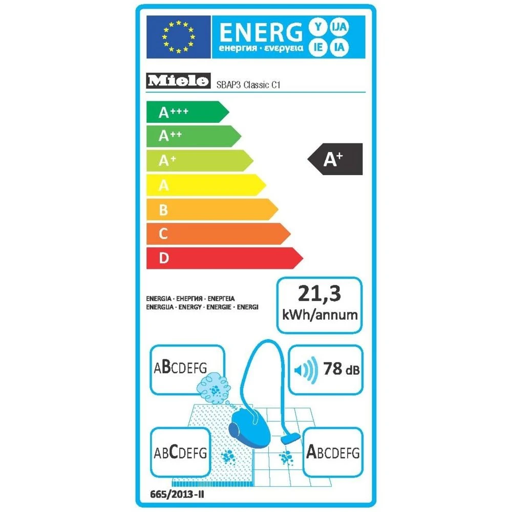 Aspirateur Traineau 550w 78db Bleu - Classic C1 Ecoline 1 - MIELE – Image 2