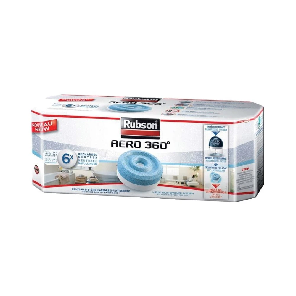 RUBSON - Recharge Power Tab Pour Absorbeur D'humidité X 6 – Image 2