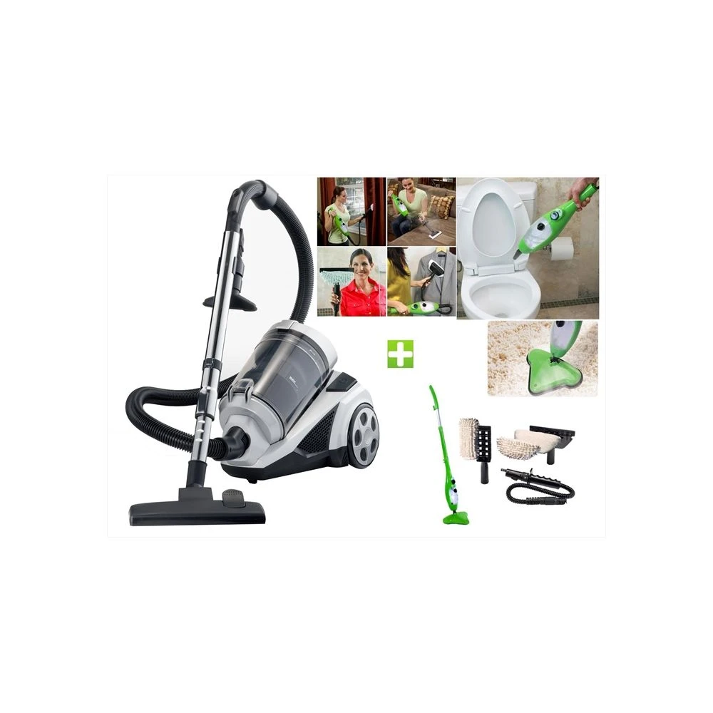 Klaiser Pack Aspirateur Sans Sac Multi Cyclone Alligator Xtreme Force-...