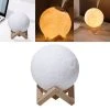 Marque Generique 3D Moon Night Light Humidifier Touch Lamp USB Air Aroma Diffuseur 15cm