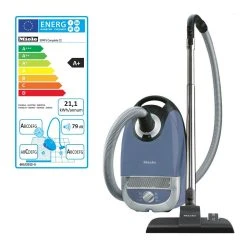 Miele - Aspirateur Traineau A+caa 79db Bleu - Complete C2 Ecoline