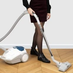 HKoenig Aspirateur Avec Sac De 3L Silencieux 700W Bleu Blanc