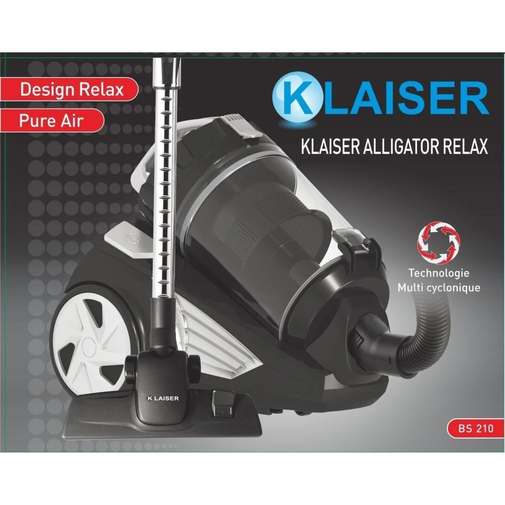 Klaiser Alligator Relax Aspirateur Sans Sac Multi Cyclone Silence Haut... – Image 2