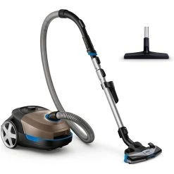 Philips Aspirateur Avec Sac De 4L 650W Bleu Cuivre Noir