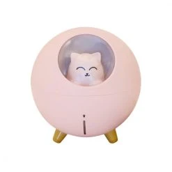Universal Adorable Pet Air Humidifier 220ml Planet Cat Ultrasonic Cool Fog Aroma...