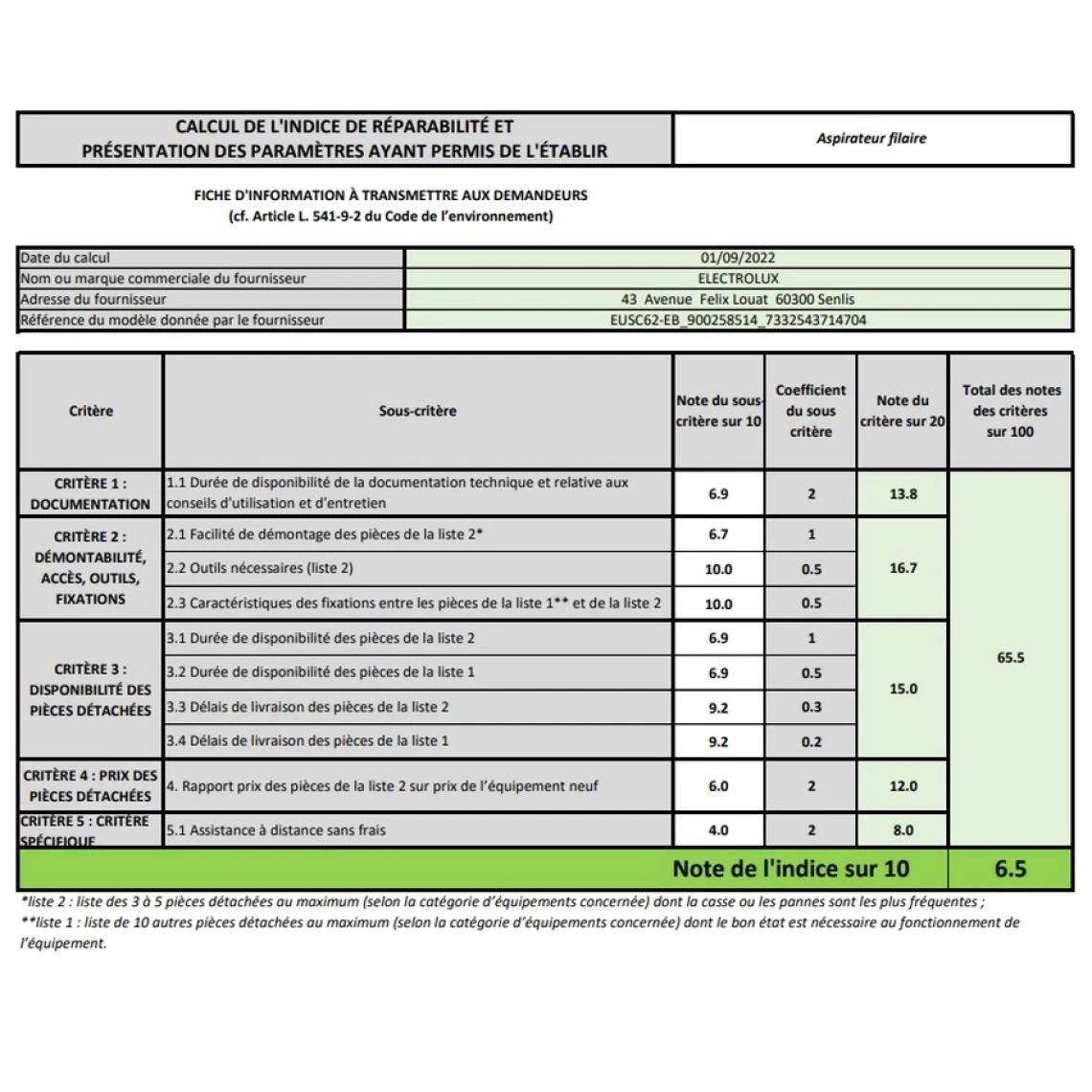 Aspirateur Traineau 600w 68db Noir - EUSC62-EB - ELECTROLUX – Image 3