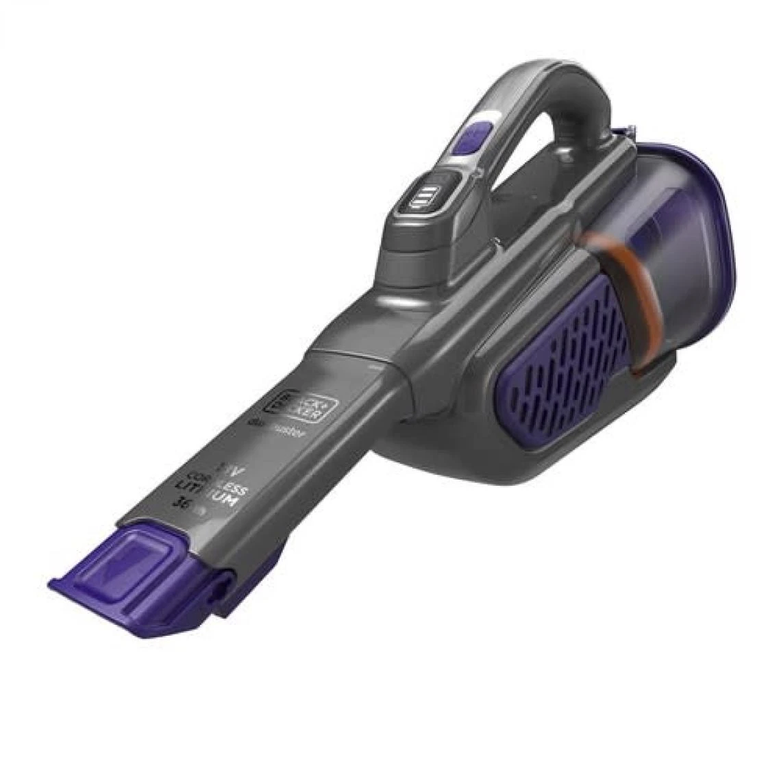 Black & Decker BHHV520BFP-QW Aspirateur Ă Main 0.5L 18V 72dB Sans Fil Violet Et Tita...