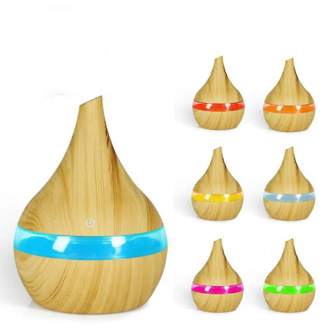 Universal Bois Ultrasons 7 Changement De Couleur USB Diffuseur D'air électrique... – Image 3