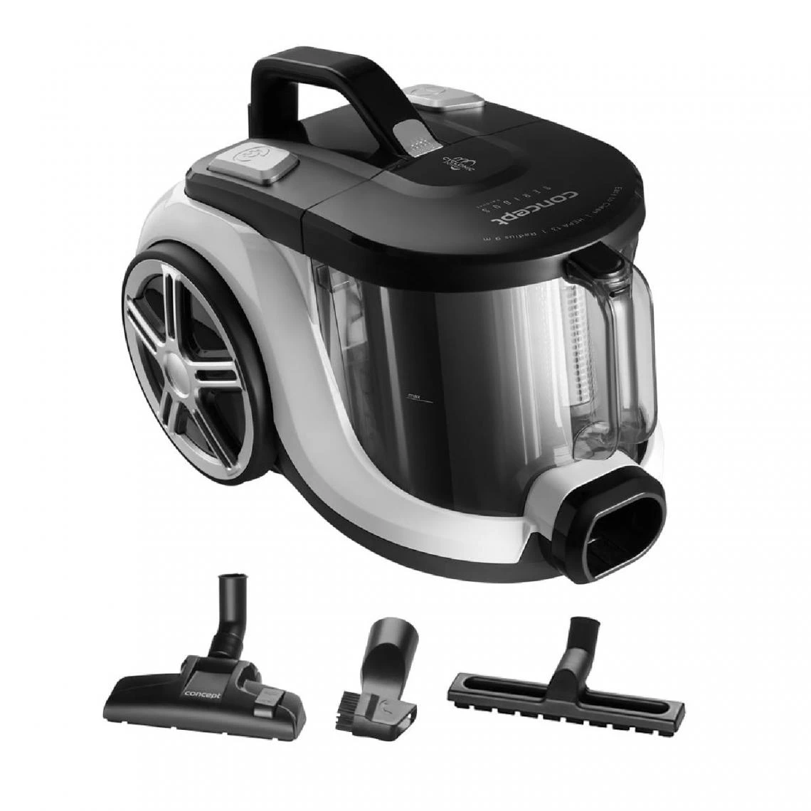 SANS MARQUE CONCEPT Aspirateur Sans Sac Système Cyclonique 850W Moteur ECO Filtre...