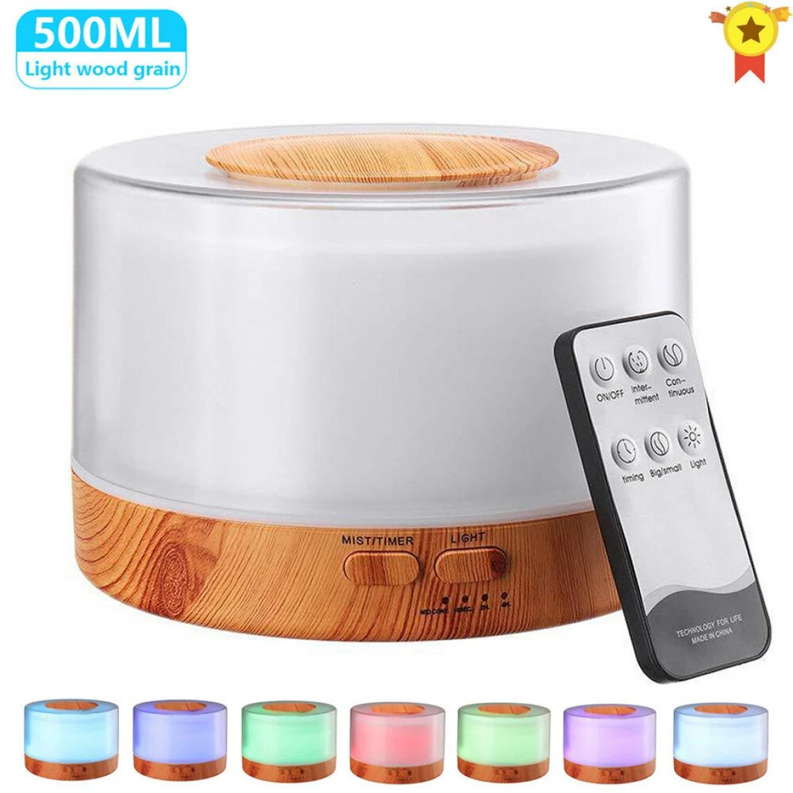 Universal Diffuseur D'aromathérapie De 500ml Humidificateur D'air De Millet Ave... – Image 2
