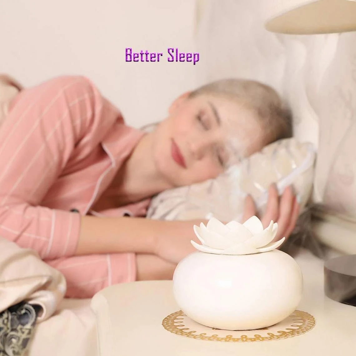 Universal Diffuseur D'huile Essentielle De Fleur 200ml Diffuseur D'aromathérapi... – Image 2