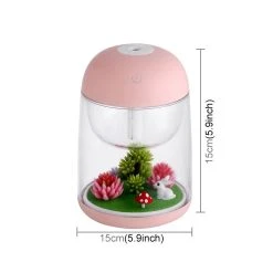 Wewoo Humidificateur D'Air Rose 2 W Portable Mini Micro Paysage Design USB C...