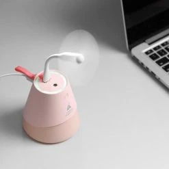 Marque Generique HUMIDIFICATEUR USB Mini Ventilateur Lumière Silencieuse Humidifier Ca...