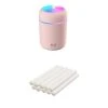 Marque Generique Humidificateur D'air à Diffuseur D'huile Essentielle USB Rose + 10 B?...