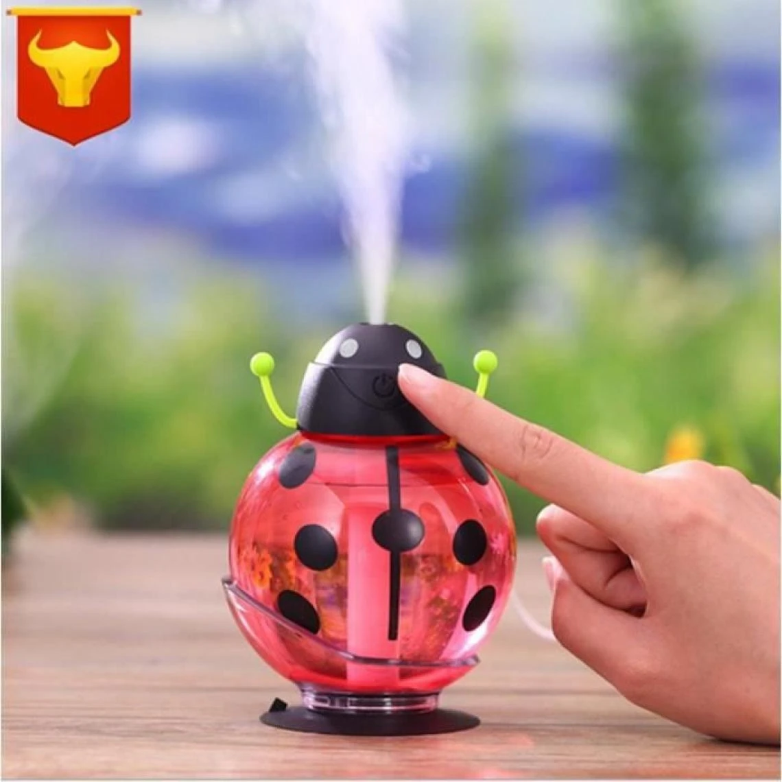 Marque Generique Ladybug Humidificateur -Rouge