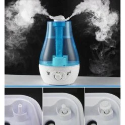 Marque Generique Mini-maison Humidificateur Purificateur D'air 2.5L Avec Lampe LED