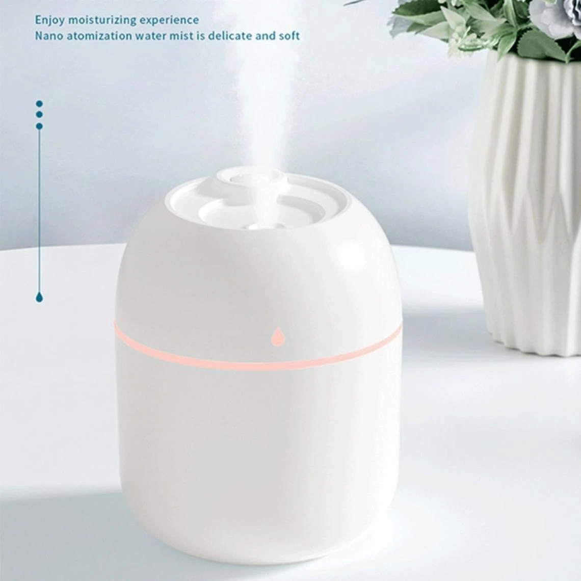 Universal Portable 220ml Mini Humidificateur Goutte D'eau USB Diffuseur D'air At... – Image 3