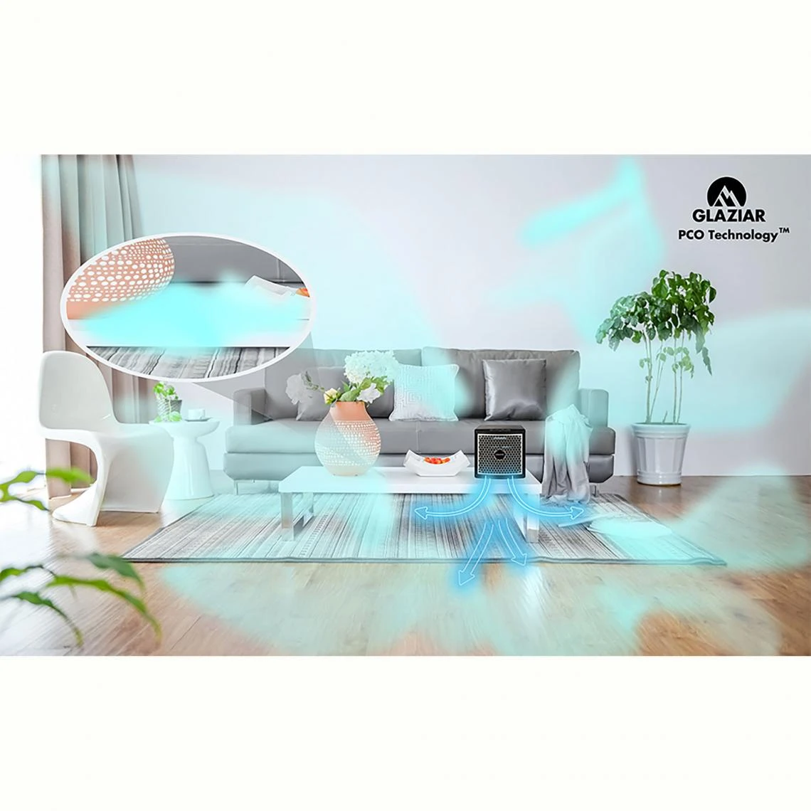 Glaziar Purificateur D'air Ionisateur Désinfecte Les Surfaces Filtrant 99,99%... – Image 3