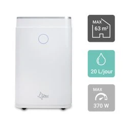 SUNTEC Déshumidificateur D'air électrique DryFix 20 Design [pour De...