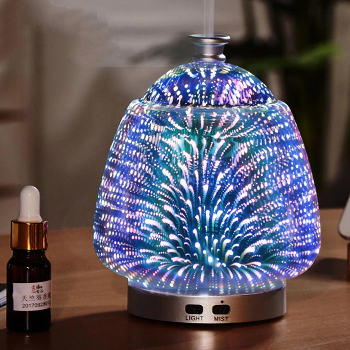 Marque Generique Table 120mL Humidificateur Aroma Diffuseur D'huile Essentielle Veilleu... – Image 5